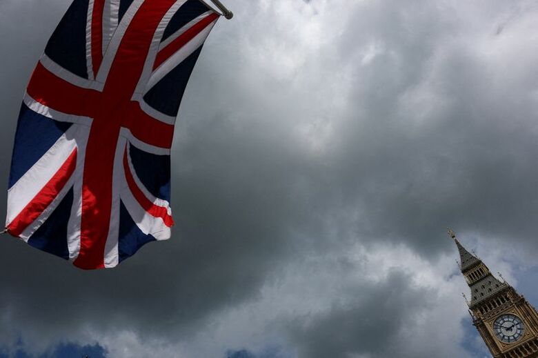 英国旗。5月14日、ロンドンで撮影。REUTERS/Hannah McKay