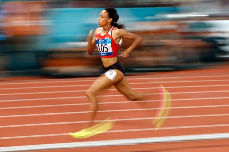 女子1500m、女子5000mで金メダルを獲得したバーレーンのカルキダン・ゲザヘグネはエチオピア出身　Issei Kato-REUTERS