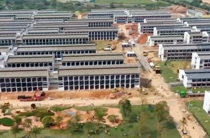 5000床、4000人の工員を動員して3ヶ月の短工期で完成した　Guangzhou International Health Station -Youtube