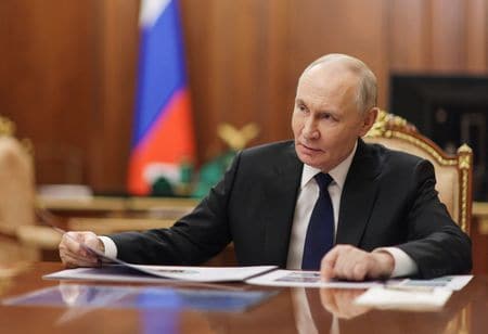 ロシアのプーチン大統領。12月30日、モスクワで撮影の提供写真。Sputnik/Mikhail Metzel/Pool via REUTERS