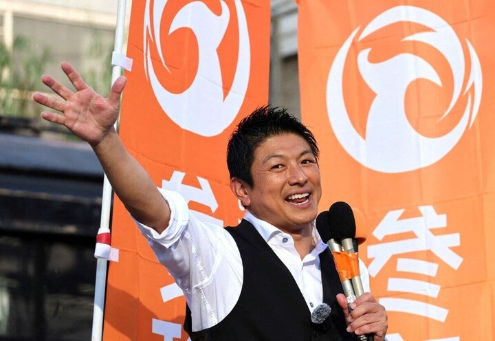 参政党・神谷宗幣代表（2025年7月21日都内にて）　REUTERS/Kim Kyung-Hoon TPX IMAGES OF THE DAY