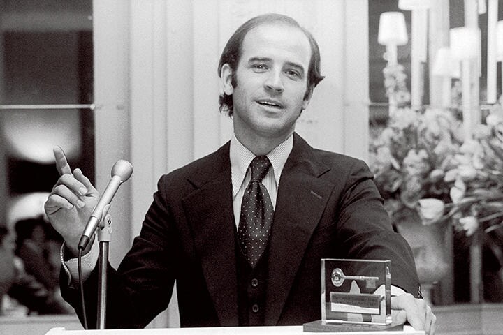 上院選に初当選した当時、バイデンはアメリカで最年少の上院議員だった　BETTMANN-CONTRIBUTOR-GETTY IMAGES-SLATE