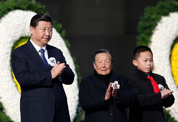 2014年12月13日、南京事件、 初の国家追悼式典に出席した習近平国家主席　Aly Song-REUTERS