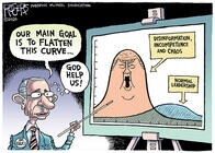 新型コロナのデマ情報を広めるトランプ、それをただす勇者ファウチ（パックン）