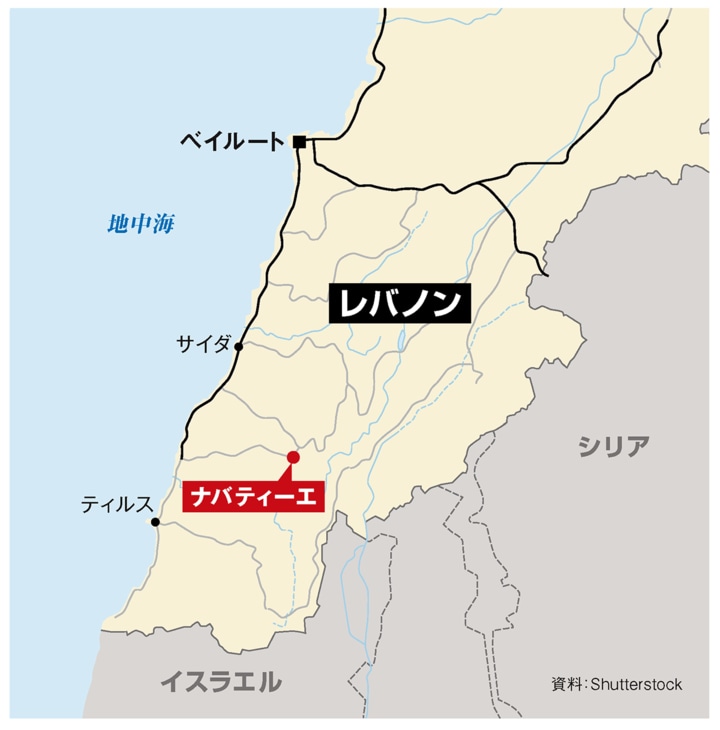レバノンマップ（ナバティーエ）