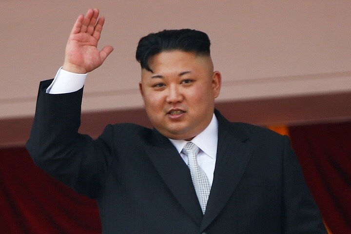 金正恩委員長は何を狙っているのか？(2017年4月、太陽節の閲兵式で）　Damir Sagolj-REUTERS