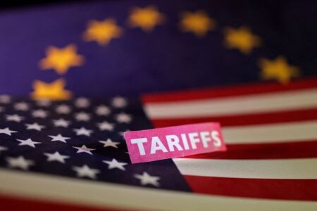 米国が欧州連合（ＥＵ）からの輸入品に対する関税を１５％とする方向で双方が合意に近づいている。４月撮影（２０２５年　ロイター/Dado Ruvic）