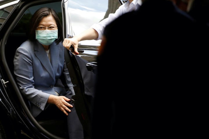 民主主義を守るため世界の「新たな前線」に立つ蔡英文総統　Ann Wang- REUTERS