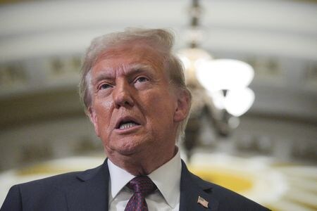 トランプ米大統領は２１日、民間部門にＤＥＩ（多様性・公平性・包摂性）プログラムの廃止を迫る大統領令を発表した。資料写真、８日撮影（２０２５年　ロイター／Jeenah Moon）