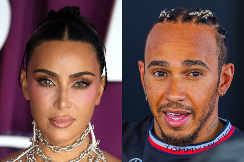 キム・カーダシアンとルイス・ハミルトン　From Left：Fred Duval-Shutterstock, Jay Hirano-Shutterstock