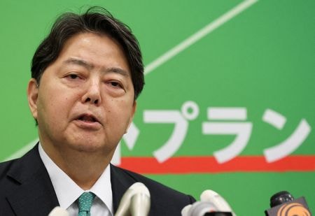 　自民党総裁選で林芳正官房長官（写真）への支持が徐々に拡大している。９月１８日、東京で撮影（２０２５年　ロイター/Kim Kyung-Hoon）