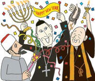 新年、世界の聖職者が集まったが...（予言のような宗教ジョーク⁉）