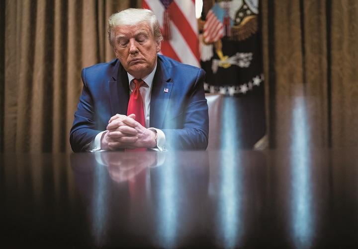 共和党からも支持を 失いつつあるトラン プは末期症状？DOUG MILLSーTHE NEW YORK TIMESーBLOOMBERG／GETTY IMAGES