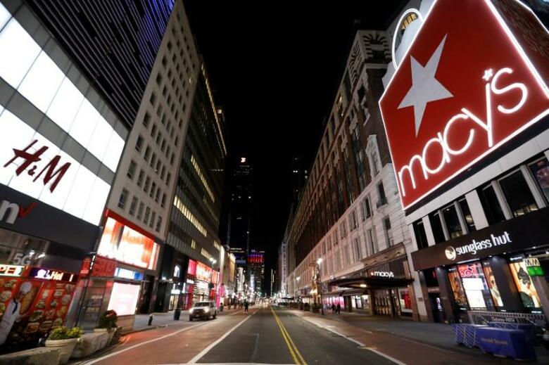 米経済、新型コロナで最大6％縮小　失業率15％＝CB 米コンファレンス・ボード（CB）は25日、新型コロナウイルスの感染拡大で今年の米経済は前年から最大で6％縮小する恐れがあると警告した。ニューヨークで18日撮影（2020年　ロイター/MIKE SEGAR）