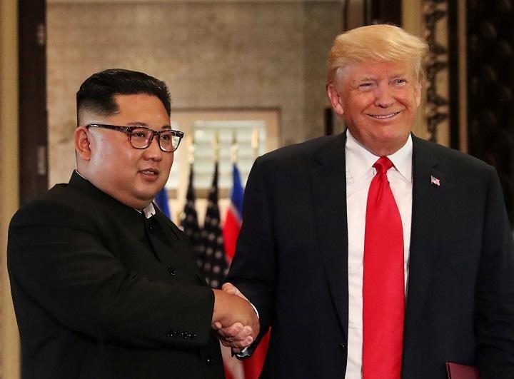初の米朝首脳会談からは何も生まれなかった（2018年6月12日、シンガポールで）