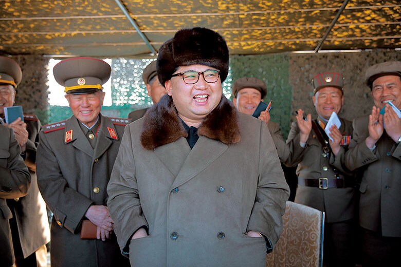 粛清や核実験に走る暴君といわれる金だが常軌を逸した指導者と考えてはならない　KCNA-REUTERS