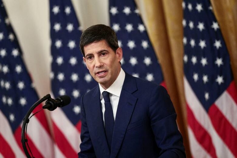 米連邦準備理事会（FRB）のウォーシュ新議長。5月22日、ホワイトハウスで撮影。REUTERS/Evelyn Hockstein