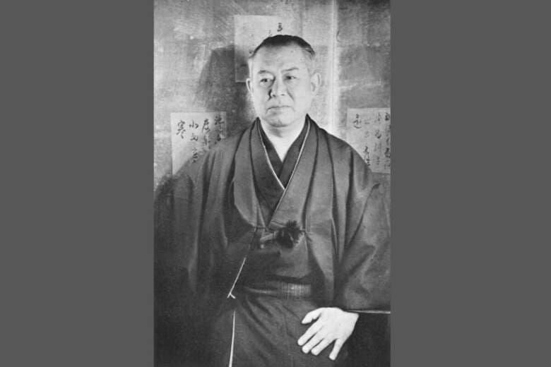 谷崎潤一郎（1951年撮影） 角川書店「昭和文学全集31巻（1954年2月発行）」より