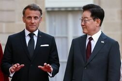 韓仏首脳、ホルムズ海峡の安全保障で協力確認　派兵は議論せず