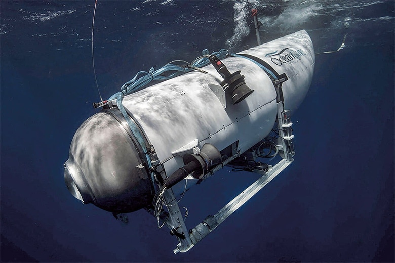 深海ツアー中に消息を絶ったタイタン号。水圧で大破したとみられる　OCEANGATE EXPEDITIONSｰHANDOUTｰREUTERS