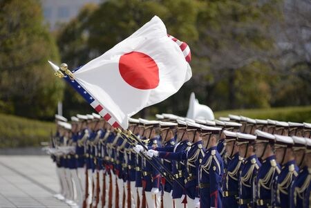 石破茂首相は１日夜の就任会見で、日米同盟の強化につながるとして、在日米軍の法的地位を定めた地位協定を改定する方針を表明した。写真は２０２１年３月、東京の防衛省で撮影（２０２４年　代表撮影）