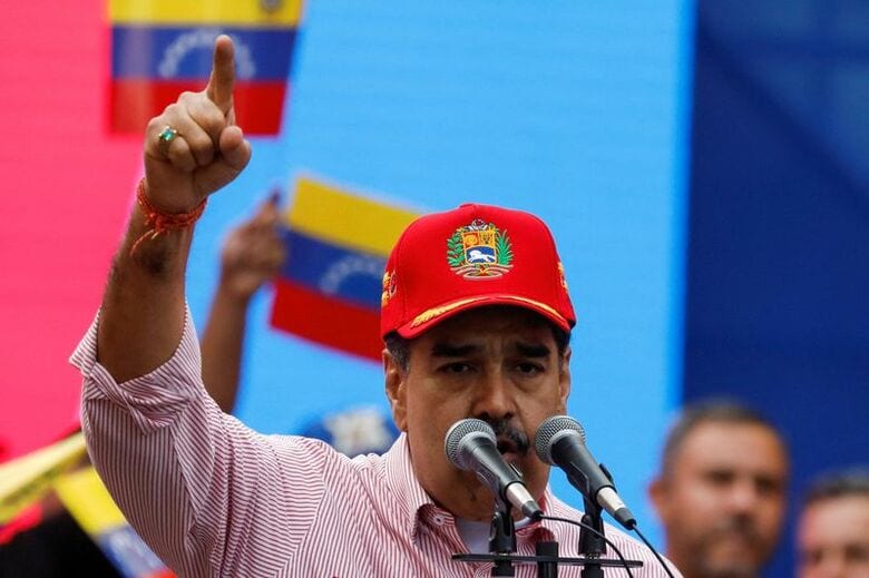 ベネズエラのマドゥロ大統領。首都カラカスで２０２５年１２月撮影。REUTERS/Leonardo Fernandez Viloria