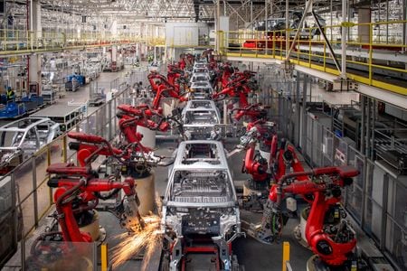 　７月１０日、中国国家統計局が発表した６月の生産者物価指数（ＰＰＩ）は、前年比５．４％下落し、２０１５年１２月以来最も大幅な落ち込みとなった。写真は浙江省で４月撮影。提供写真（２０２３年　ロイター／China Daily ）