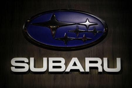 ＳＵＢＡＲＵ（スバル）の大崎篤社長は、主力市場の米国での電気自動車（ＥＶ）の生産拠点はまだ「検討中」とした上で、インディアナ州が「最有力候補になる」との見方を示した。ニューヨークで４月５日撮影（２０２３年　ロイター/David \'Dee\' Delgado）