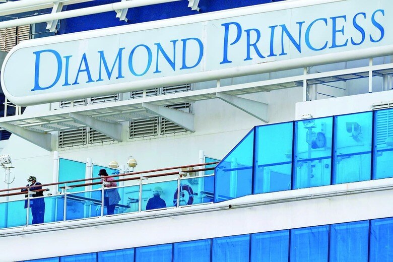 「3周年」でダイヤモンド・プリンセス号は注目を集めたが（2020年2月） KIM KYUNG HOON-REUTERS