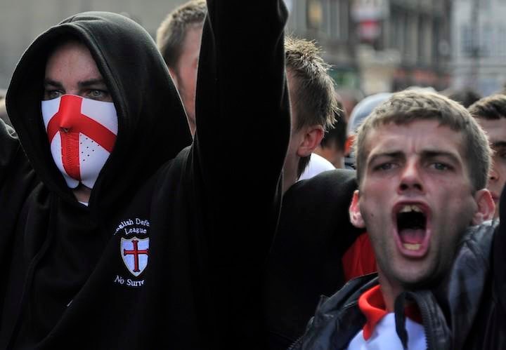 ロンドンの極右活動家　Toby Melville-REUTERS