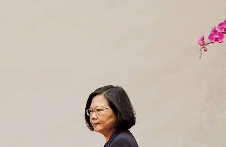 「中国離れ」を図る台湾の蔡英文総統　Tyron Siu-REUTERS