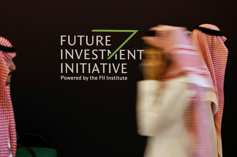 サウジアラビアが主催する国際投資会議「フューチャー・インベストメント・イニシアチブ（FII）」のリヤド会場で2024年10月29日撮影。REUTERS/Hamad I Mohammed