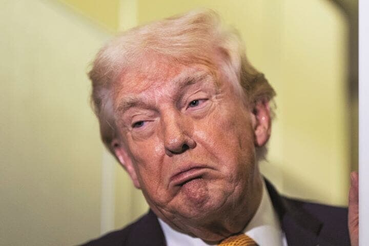 首脳会談を控えるトランプ