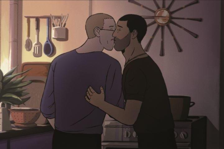 ゲイで元アフガン難民のアミン(右)はデンマークで幸せをつかむ　FINALCUTFORREAL