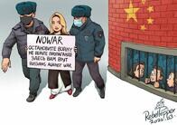 テレビに「反戦」女性が乱入...戦争中のロシアは、平時の中国より「自由」だった