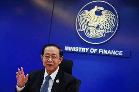 　５月２９日、タイのアーコム財務相（写真）は、国内経済は着実な回復基調にあり、耐性を示していると述べた。写真はタイのバンコクで２月撮影（２０２３年　ロイター／Chalinee Thirasupa）