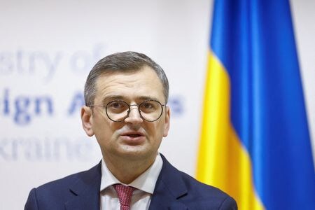 　３月２８日、ウクライナのクレバ外相（写真）は、インドのロシアとの緊密な関係はソビエト連邦時代の遺産に基づくものだとし、ウクライナ支援に向け再考するようインドに促した。写真はウクライナのキーウで２月撮影（２０２４　ロイター／Valentyn Ogirenko）