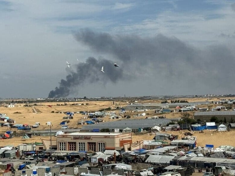 ３月１５日　イスラム組織ハマスは、ガザ停戦案を調停国に提示した。写真は１４日、ハンユニスで撮影（２０２４年　ロイター／Bassam Masoud ）