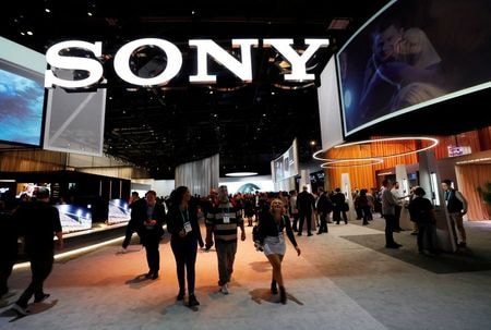 FILE PHOTO: A view of the Sony booth during the 2020 CES in Las Vegas, Nevada, U.S. January 8, 2020. REUTERS/Steve Marcus/File Photo