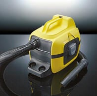 割れたグラスの処理も楽々　乾湿両用バキュームクリーナーでゴミを一網打尽！