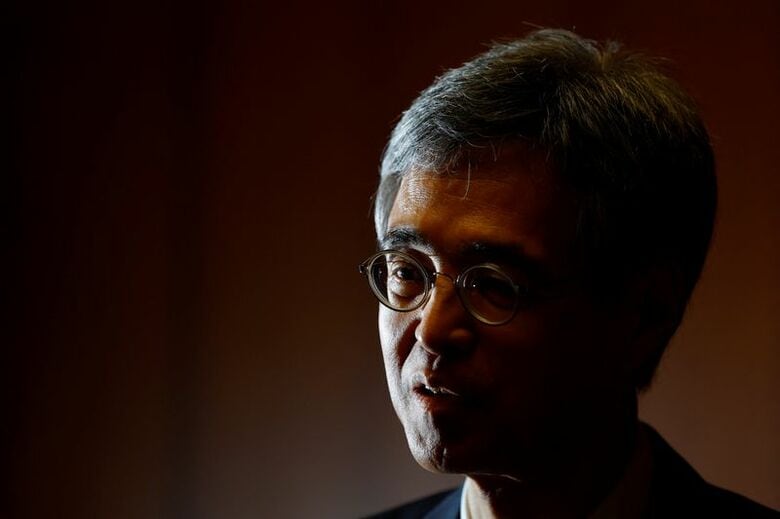 日銀の氷見野良三副総裁。都内で2023年6月撮影。REUTERS/Kim Kyung-Hoon