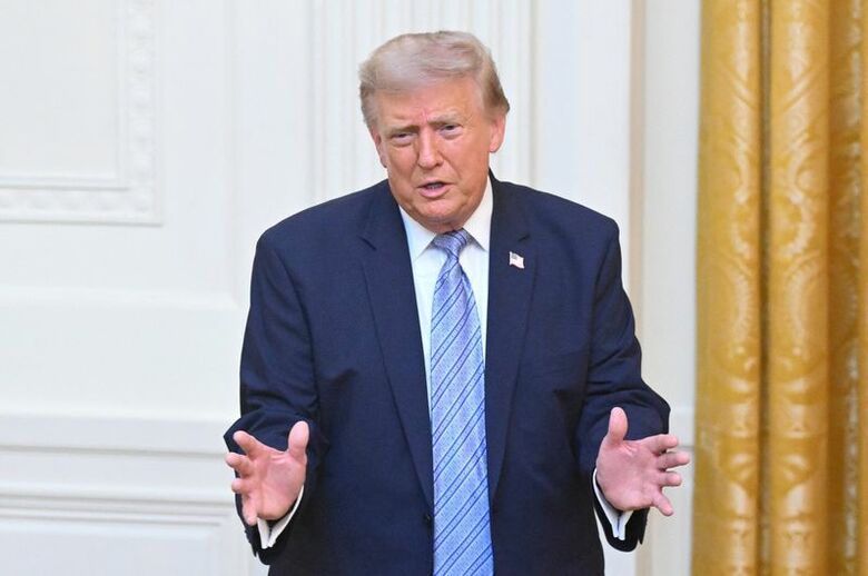ドナルド・トランプ米大統領。ホワイトハウスで１６日代表撮影。REUTERS