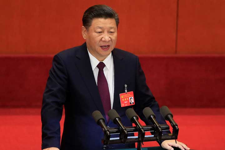 第19回党大会で3時間24分の演説をした習近平総書記　Aly Song-REUTERS