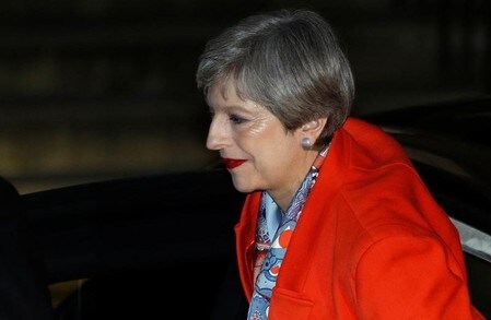 　６月９日、スカイ・ニュースは、メイ英首相が閣僚を指名する見通しと伝えた（２０１７年　ロイター/Peter Nicholls）