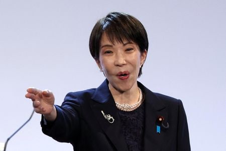 高市首相。都内で4月12日撮影。  REUTERS/Issei Kato