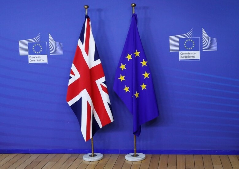 ８月６日、英紙サンデー・テレグラフによると、英国はＥＵ離脱に伴う清算金として、最大４００億ユーロ（４７０億ドル）を支払う用意がある。ブリュッセルで７月１７日撮影（２０１７年　ロイター／Yves Herman）