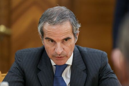 国際原子力機関（ＩＡＥＡ）のグロッシ事務局長は１８日、イラン中部イスファハンにある新たなウラン濃縮施設の状況については把握していないと述べた。2026年3月13日撮影（２０２６年　ロイター/ロシア外務省/Handout via REUTERS