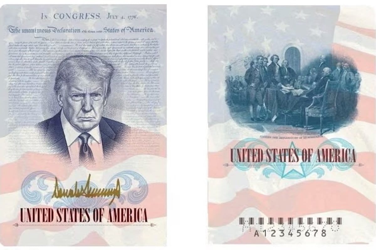 アメリカ、トランプの肖像入りパスポートや記念金貨の発行へ...署名入り紙幣も | ニューズウィーク日本版