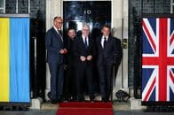 英独仏首脳、ウクライナ・ロシア直接協議を支持　ゼレンスキー氏と会談