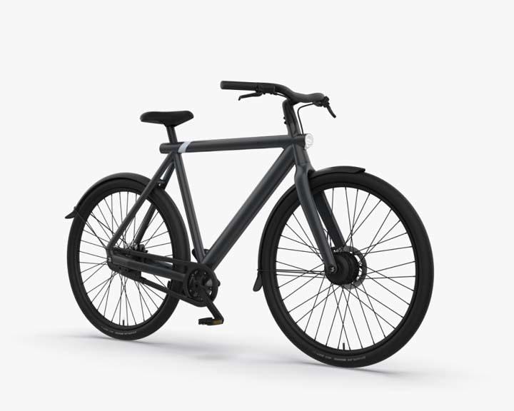 バンムーフから登場した新モデル。こちらは「VanMoof S3」のダークカラー。